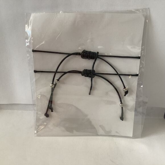 4451 NIP Heart Pinky Promise Love Charm Adjustable Best Friend Bracelets Couple - Picture 2 of 2